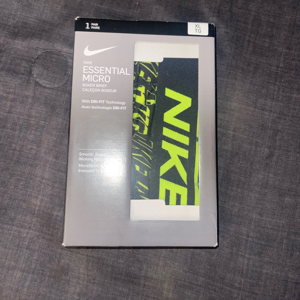 Nike Dri-Fit Boxer Briefs Lime & Black